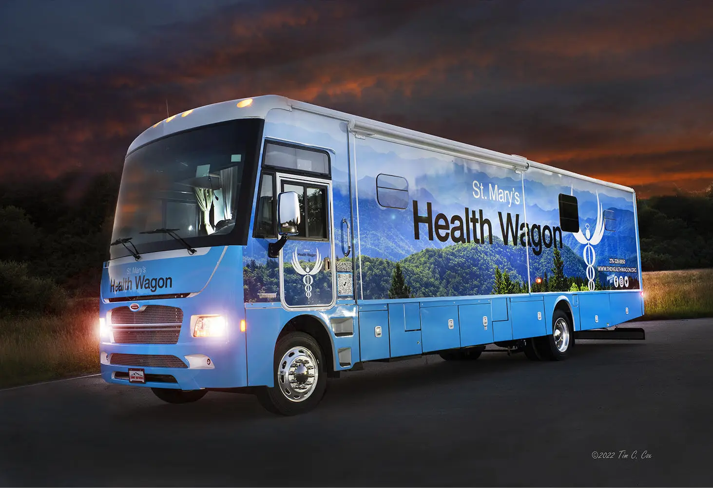 The Health Wagon mobile clinic prepared to deliver care in a remote community