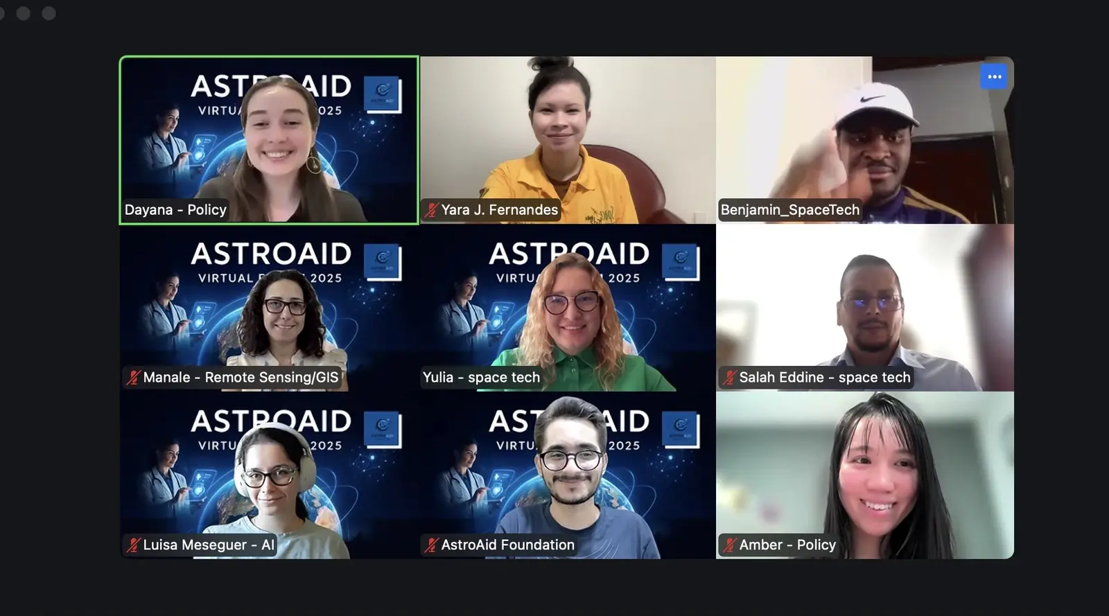 Members of a cross-disciplinary challenge team